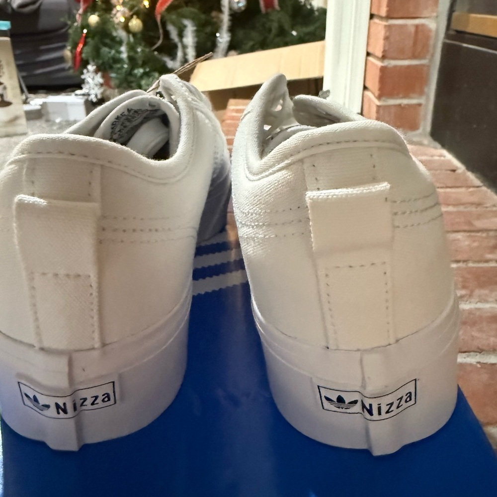 Adidas Women's White Nizza Platform Sneakers - Picture 3 of 3
